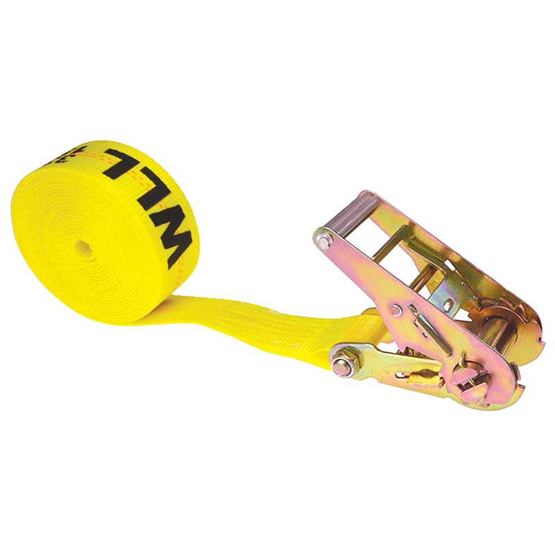 2 X 20' ສີເຫຼືອງ 20' Heavy-Duty Endless Ratchet Strap
