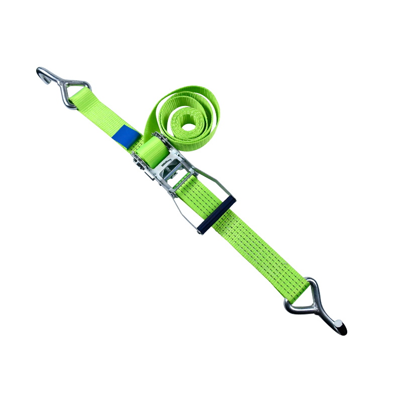 5T Green Heavy Duty Straps with Single-J Hooks